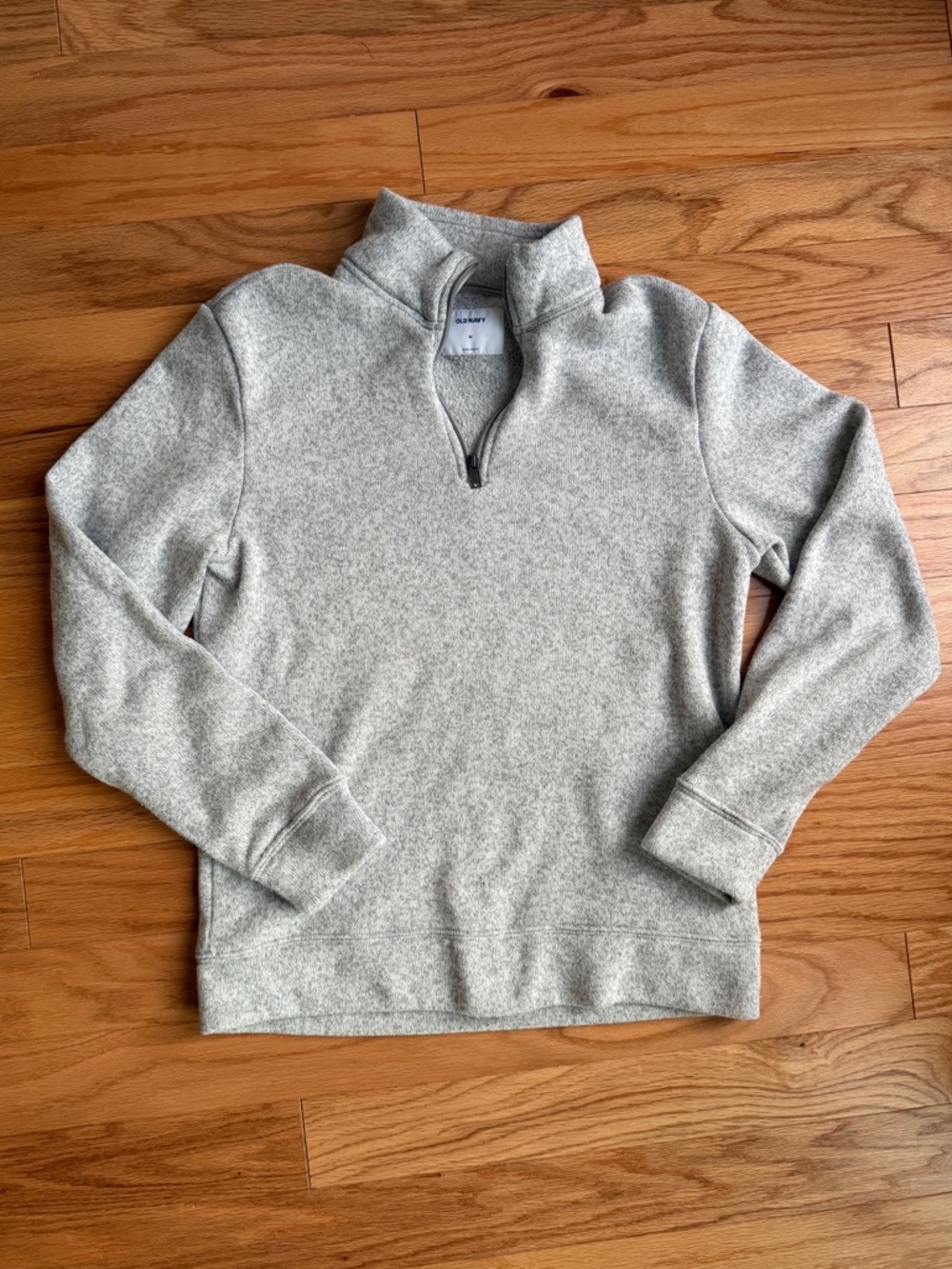 Old Navy Men's Quarter-Zip Sweater in Light Heather Gray
